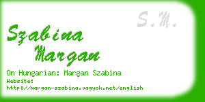 szabina margan business card